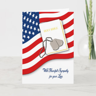 Cartão de condolências militar