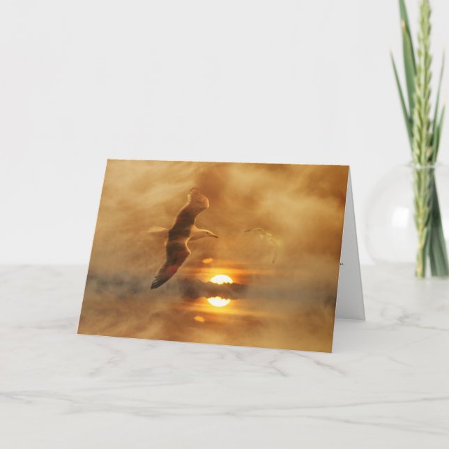 Cartão de condolências náutico espiritual (Frente)