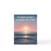 Cartão de Condolências Oceano Sereno