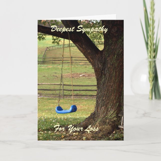 Cartão de condolências para Filho (Frente)