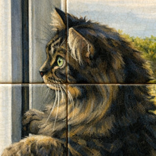 Cartão de Condolências para Gatos Pensando em Vo