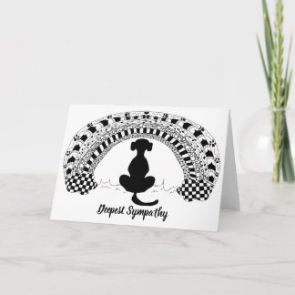 Cartão de condolências para perda de animais de co