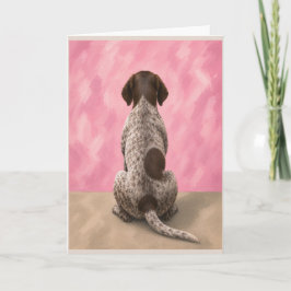 Cartão de Condolências para Pet Pointer Alemão de 