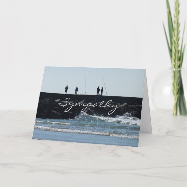 Cartão de condolências para um amigo que adorava p (Frente)