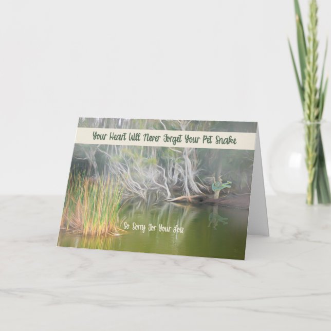 Cartão de Condolências pela Perda de Cobra de Esti (Frente)