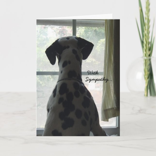 Cartão de condolências — Perda de Cachorro (Frente)