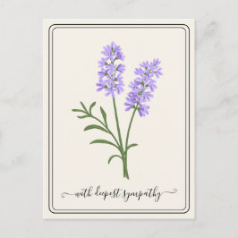 Cartão de condolências personalizável com ventilad