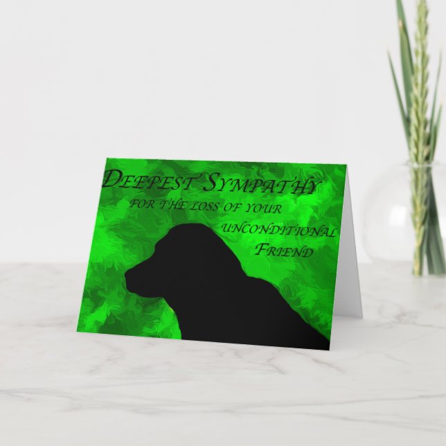 Cartão de condolências Pet (Frente)