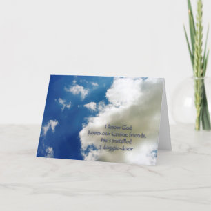 Cartão de condolências Pet