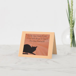 Cartão de condolências Pet - Cat