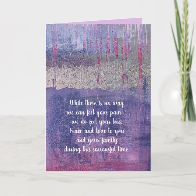 Cartão de condolências por DAL (Frente)