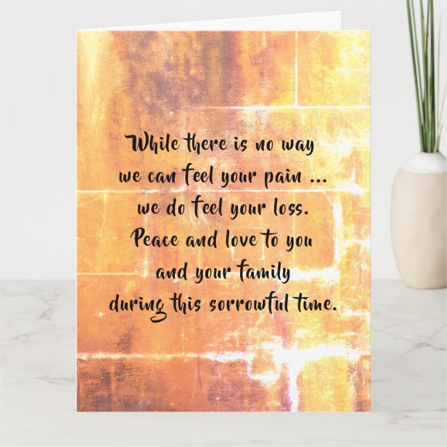 Cartão de condolências por dalDesignNZ (Frente)