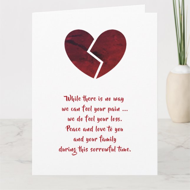 Cartão de condolências por dalDesignNZ (Frente)