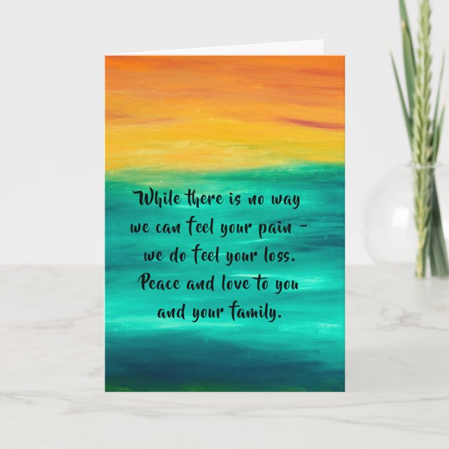 Cartão de condolências por dalDesignNZ (Frente)