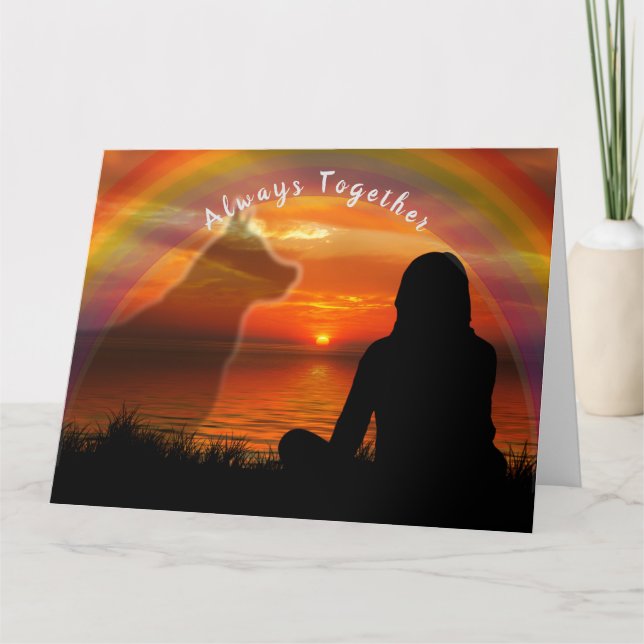 Cartão de condolências por perda de animal de esti (Frente)