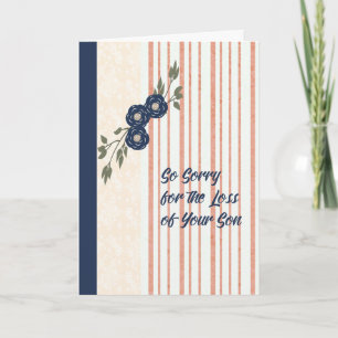 Cartão de condolências por perda de filho