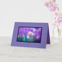 Cartão de condolências Tulips