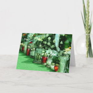 Cartão de condolências VAZIO funerário polonês