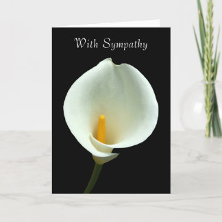 Cartão de condolências White Lily