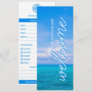 Cartão de Conexão da Igreja Bem-vindo ao Céu Ocean