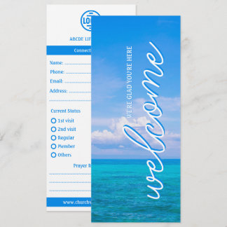Cartão de Conexão da Igreja Bem-vindo ao Céu Ocean