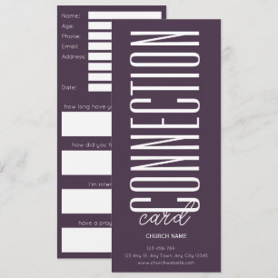 Cartão de Conexão da Igreja de Uva Saturada