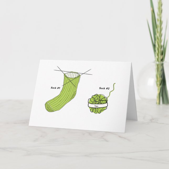 Cartão de confecção de malhas, cartão de confecção (Frente)