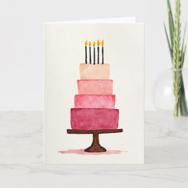 Cartão de Confeitaria de Celebração (Frente)