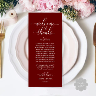 Cartão de Configuração de Local de Casamento de Ob