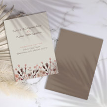 Cartão de Confirmação de Data Boho Wildflower