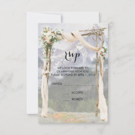 Cartão de Confirmação de Presença para Casamento a