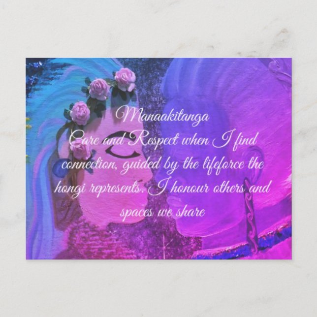 Cartão de confirmação Manaakitanga (Frente)