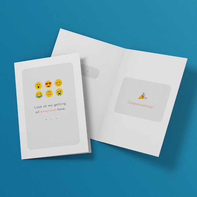 Cartão de congratulações com emoji (Criador carregado)