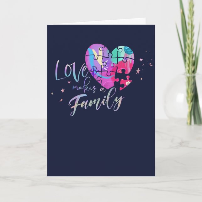 cartão de congratulações de adoção (Frente)