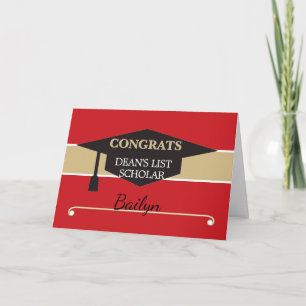 Cartão de congratulações personalizado da LISTA DO