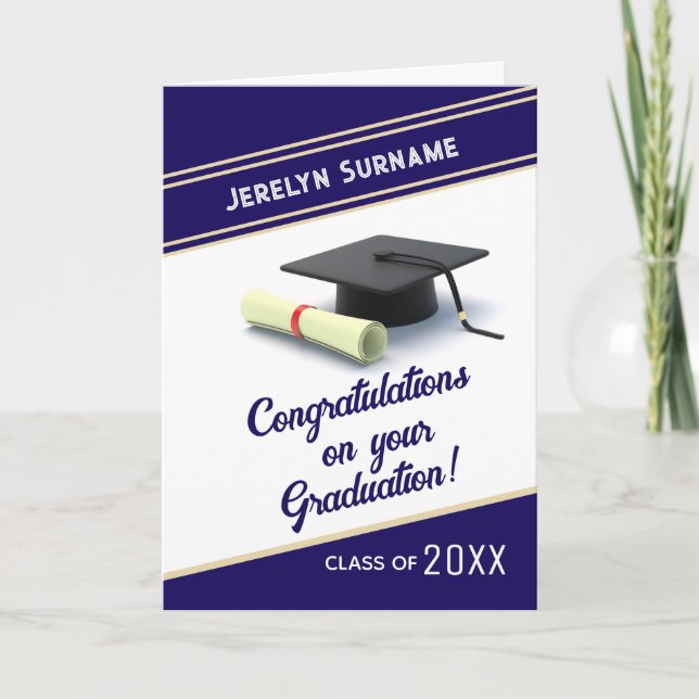 Cartão de congratulações personalizado para format (Frente)