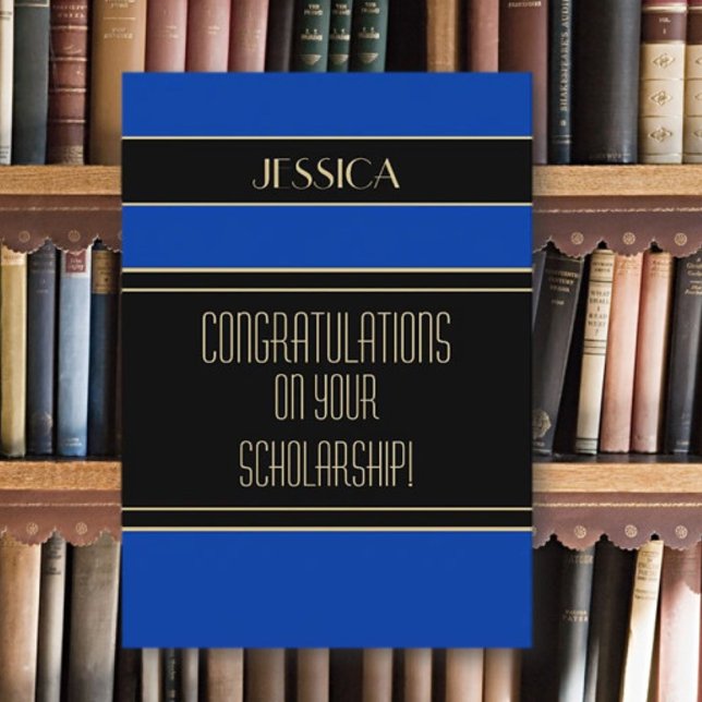 cartão de congratulções para bolsista (Criador carregado)