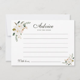 Cartão De Conselho aquarela magnolia floral