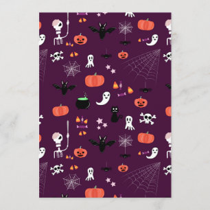 Cartão De Conselho Arte Assustadoramente Fofa de Halloween