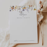 Cartão De Conselho Autumn Sunshine Elegant Wildflower Wedding<br><div class="desc">Este cartão de conselho de casamento elegante de girassol no outono é perfeito para um casamento rústico. O design apresenta várias cores aquáticas roxas, violetas, flores amarelas, burgundy buds e folhas verdes de azeitona lindamente agrupadas em buquês. Estas cartas são perfeitas para um casamento, chá de panela, chá de fraldas,...</div>