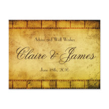 Aviso de Casamento de Filme Antigo