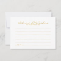 Aviso de Casamento de Script Dourado Elegante e Ca