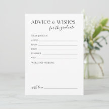 Black Typography Modern Graduate advice & wishes