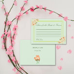 Cartão De Conselho Blossomas de Cereja Rosa, Casamento<br><div class="desc">Personalize este "Pink Cherry Blossoms, Wedding Advice Card" para adicionar um toque especial. Personalize adicionando seus próprios detalhes de casamento. Este Livro de Convidado de Casamento floral é perfeito para casamentos de primavera ou verão. Para mais personalização, clique no link "Personalizar" e use nossa ferramenta design para modificar este modelo....</div>