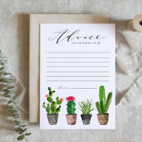 Boho Potted Cactus Advice para os futuros pais