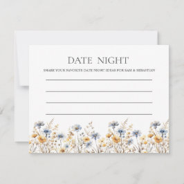 Cartão De Conselho Boho Primavera Wildflower Date Night