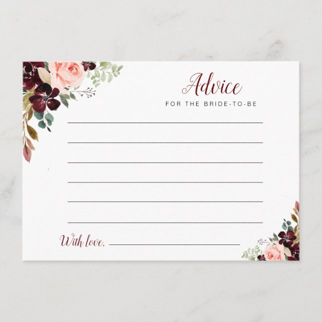 Cartão De Conselho broto de aquarela e pincel de espuma (Frente)