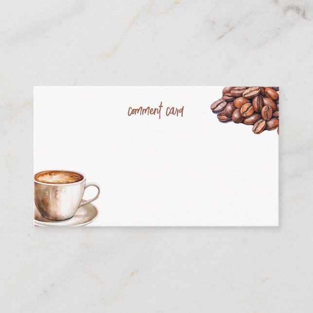 Cartão De Conselho Café e Conversa da Placa de Comentário (Frente)