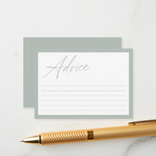 Cartão De Conselho Caligrafia Mínima Moderna CHÁ DE FRALDAS