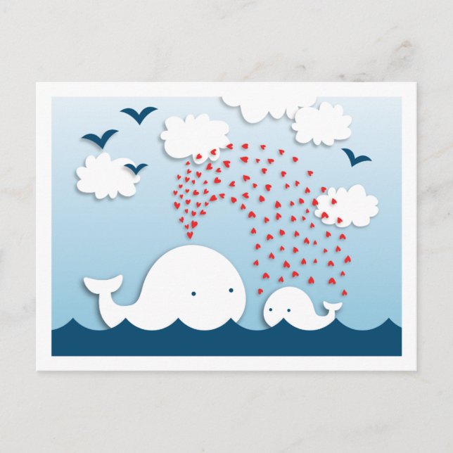 Cartão De Conselho Cartão-postal de Mamães de Advice para Baleias Bra (Frente)